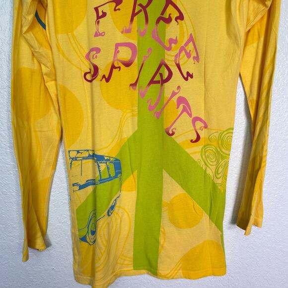 Christian Audigier Crystal Rock Y2K Shirt Women Large Hippie Free Spirit Top NEW - Picture 11 of 14